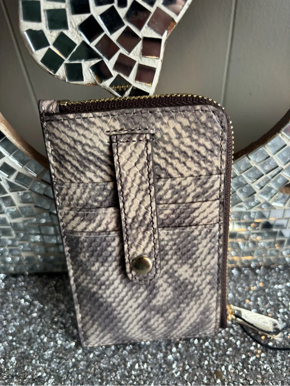 ⭐️Brahmin Lennon Toffee Mayfair Leather Card Wallet